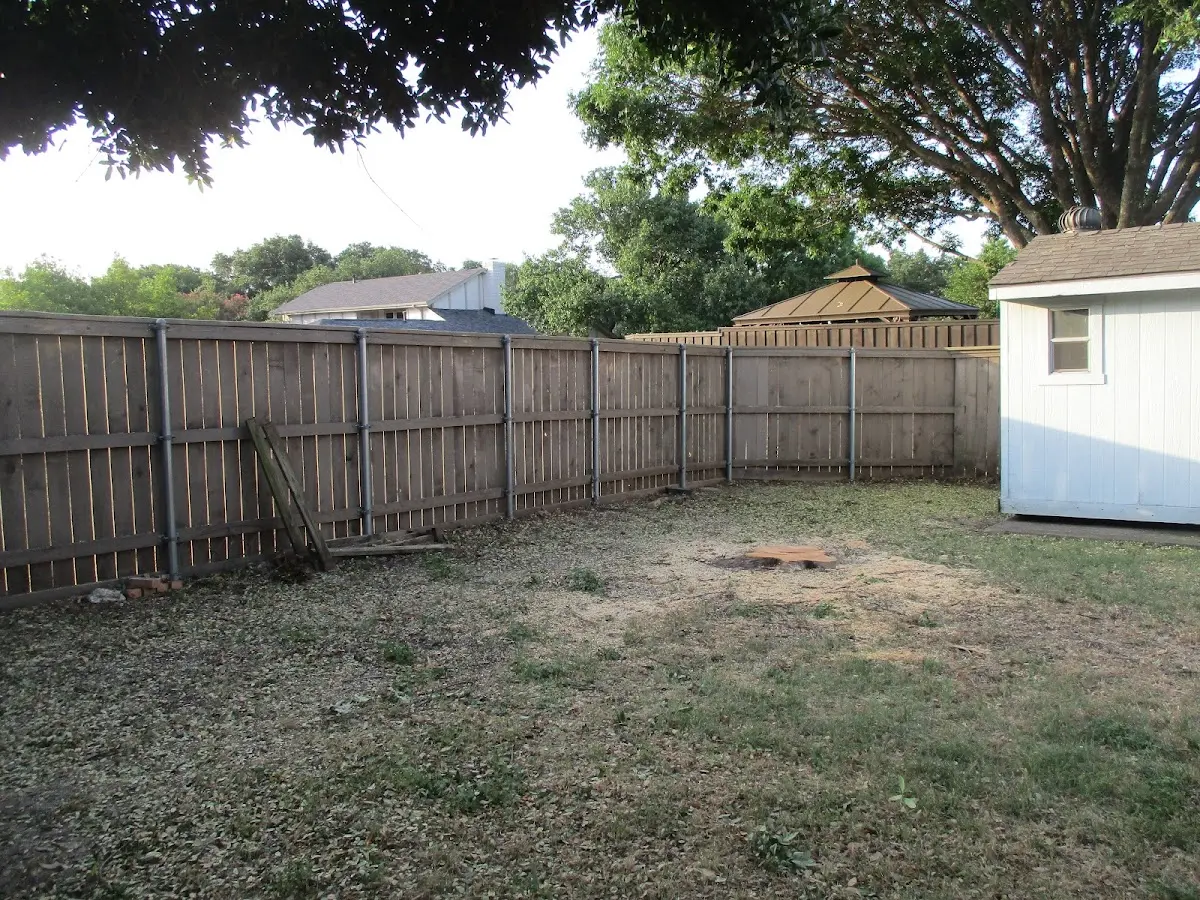 Cleared yard after professional tree removal in Marriottsville